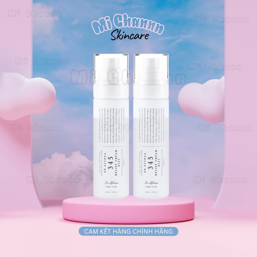 Xịt khoáng dưỡng da phục hồi Dr.Althea 345 relief cream mist 100ML