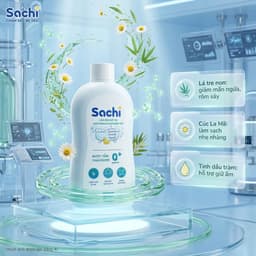 Nước tắm thảo dược SACHI dịu mát, phòng rôm sảy, mẩn ngứa, hăm tã, bảo vệ da cho bé - 250ml 3