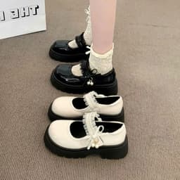 Giày Đốc Đinh Nữ, Giày Nữ 2 Màu Đế Cao 5cm Dễ Phối Đồ N51. 7