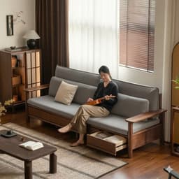 Ghế sofa gỗ tự nhiên có ngăn kéo VUADECOR VS131 4