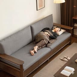 Ghế sofa gỗ tự nhiên có ngăn kéo VUADECOR VS131 6