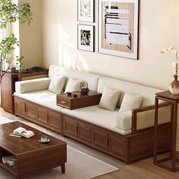 Ghế sofa gỗ tự nhiên phối mây VUADECOR VS132 2