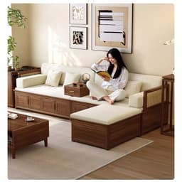 Ghế sofa gỗ tự nhiên phối mây VUADECOR VS132 5