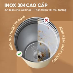 Bình Giữ Nhiệt TopGia Premium 500ml Inox 304 – Sang Trọng, Tiện Dụng, Giữ Nhiệt Lâu, thiết kế dây đeo tiện lợi. 5