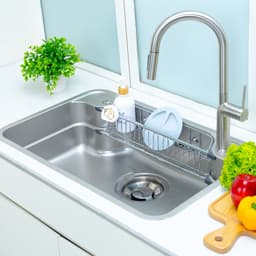 Chậu rửa bát 1 hố Nobinox ARVO B180 inox 304 vân siêu mịn chống xước 80x50cm - Tặng kèm phụ kiện 4