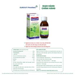Siro Ho Euprovit - Giúp Giảm Ho, Sổ Mũi, Hỗ Trợ Giảm Nguy Cơ Viêm Đường Hô Hấp 3