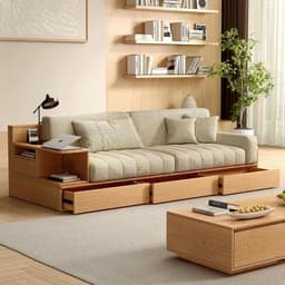 Bộ Ghế sofa gỗ tự nhiên có ngăn kéo VUADECOR VS137 4