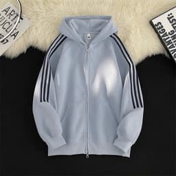 Áo Khoác Nỉ Bông 3 Sọc Nam Nữ From Rộng APT Unisex Áo Khoác Thể Thao Chất Vải Nỉ Bông Dày 7
