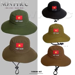 MŨ VÀNH LAO ĐỘNG ,BO NAM TÌNH NGUYỆN THÊU CỜ VN NAM NỮ 1