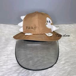Nón chắn gió cản bụi Khủng Long [ 4tháng đến 20tháng ] có quai dễ  tháo rời kính che nắng chắn giớ chống bụi 8