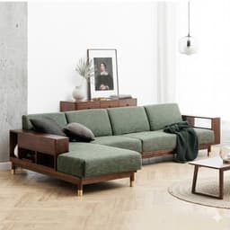 Bộ Ghế sofa góc gỗ tự nhiên VUADECOR VS139 3
