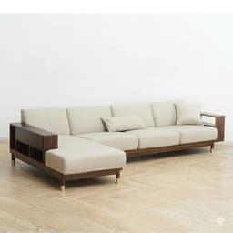 Bộ Ghế sofa góc gỗ tự nhiên VUADECOR VS139 4