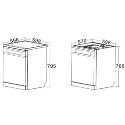 Máy rửa bát thông minh 15 bộ kính đen Bauer SBW16BEU15F SuperAI|16 chương trình rửa 2