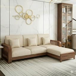 Bộ Ghế sofa gỗ tự nhiên VUADECOR VS140 3