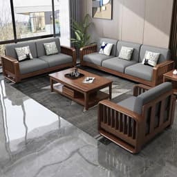 Bộ Ghế sofa gỗ tự nhiên VUADECOR VS140 9