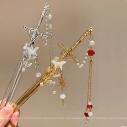 Trâm kiếm Hán phục cổ trang phụ kiện cài tóc xinh đẹp cá tính 8