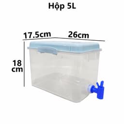 Bình Nước Có Vòi, Bình Nước Nhựa Việt Nhật 2.5L 3.5L 5L Để Ngăn Mát Tủ Lạnh Mã 6785/6628 - DOMUS 3