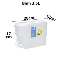 Bình Nước Có Vòi, Bình Nước Nhựa Việt Nhật 2.5L 3.5L 5L Để Ngăn Mát Tủ Lạnh Mã 6785/6628 - DOMUS 5
