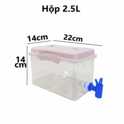 Bình Nước Có Vòi, Bình Nước Nhựa Việt Nhật 2.5L 3.5L 5L Để Ngăn Mát Tủ Lạnh Mã 6785/6628 - DOMUS 4