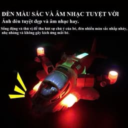 Đồ chơi máy bay trực thăng dùng pin nhạc đèn xoay 360 độ 8