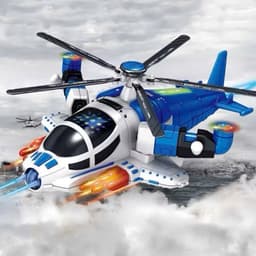 Đồ chơi máy bay trực thăng dùng pin nhạc đèn xoay 360 độ 7