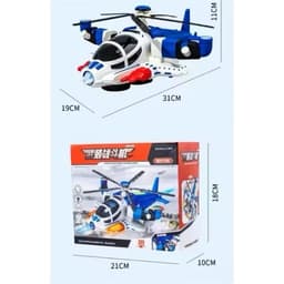Đồ chơi máy bay trực thăng dùng pin nhạc đèn xoay 360 độ 3