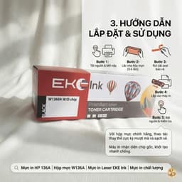 Hộp Mực Eko Ink 136A W1360A Có Chip Cho HP M211D M211DW M236DW M236SDW In Đậm Nét MIVDO 4