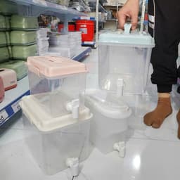 Bình Nước Có Vòi, Bình Nước Nhựa Việt Nhật 2.5L 3.5L 5L Để Ngăn Mát Tủ Lạnh Mã 6785/6628 - DOMUS 6