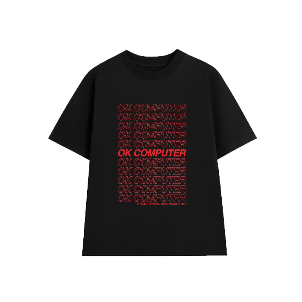 Áo Thun RADIOHEAD - OK Computer 02, Unisex Form Rộng Cotton Mềm