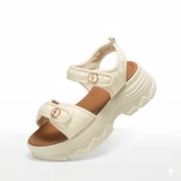 Sandal Nữ BITI'S  size 35-40 Quai hậu Da cao cấp đính khuy trẻ trung đế PU êm chân BPW008200 4