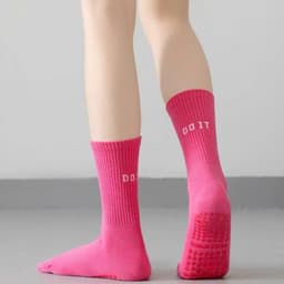 [Peinn] Tất Tập Yoga Pilates Doit Màu Trơn Sọc Silicon Chống Trơn Trượt Tất Thể Thao ( Tất Màu Doit) 3