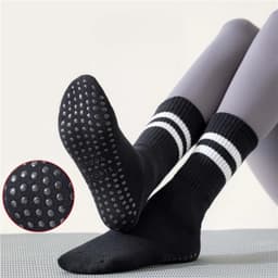 [Peinn] Tất Tập Yoga Pilates Doit Màu Trơn Sọc Silicon Chống Trơn Trượt Tất Thể Thao ( Tất Màu Doit) 9