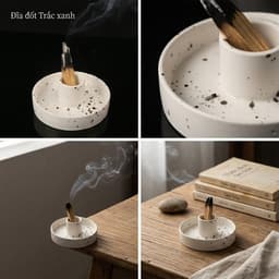 Đế Gốm Đốt Palo Santo – Đế Đốt Gỗ Thánh – Dụng Cụ Xông Thanh Tẩy Không Gian TAROT ĐỒNG TÂM 2