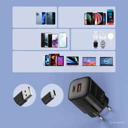 Cáp Sạc Nhanh 33w 2 Cổng Sạc Type C - USB, Củ Zin Sạc  Không Nóng Máy 2