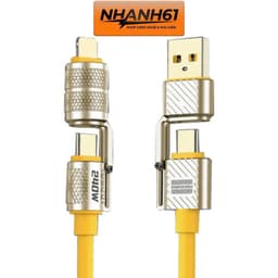 [ BẢN NÂNG CẤP] Dây Sạc Nhanh 4 Đầu Chất Liệu Silicon, Kết Nối Tay Cầm Chơi Game Đa Năng 240W, Đầu Sạc Bọc Thép Siêu Bền 4
