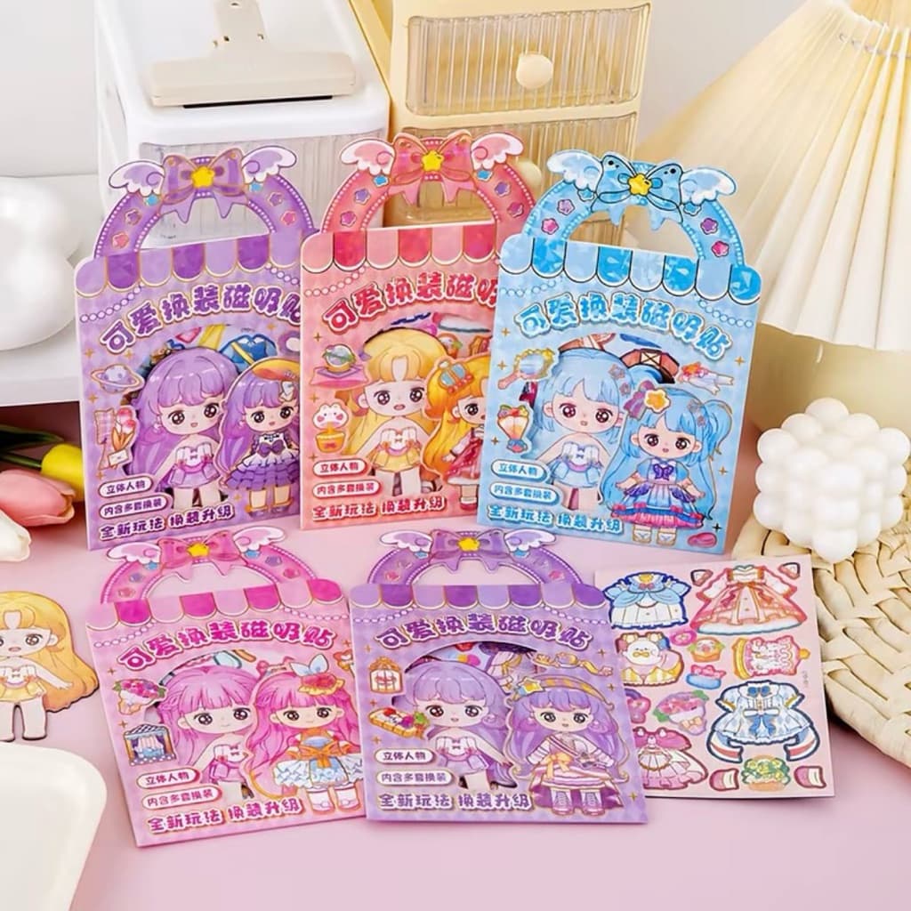 Đồ Chơi Công Chúa Nam Châm Thay Đồ Sticker COMBO 4 CÔNG CHÚA