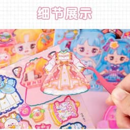 Đồ Chơi Công Chúa Nam Châm Thay Đồ Sticker COMBO 4 CÔNG CHÚA 6