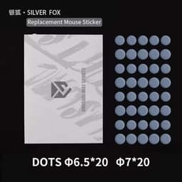 Miếng dán Feet chuột Unusual Way Silver Fox- Loại Kiểm soát cân bằng Vừa – Feet PTFE dot skates 2
