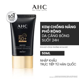 [ HÀNG CTY] Kem chống nắng AHC phổ rộng căng mướt da chuẩn Hàn Masters Aqua Rich Sun Cream 3