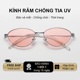 Kính mát thời trang nam nữ unisex phong cách Y2K, dáng mắt mèo thời thượng, đi biển dạo phố 8177 2