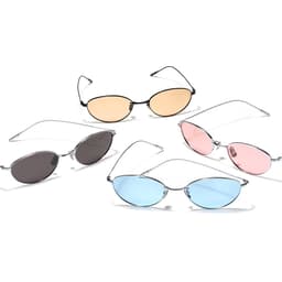 Kính mát thời trang nam nữ unisex phong cách Y2K, dáng mắt mèo thời thượng, đi biển dạo phố 8177 6