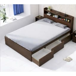 Giường Gỗ 3 Hộc Có Kệ Đầu Giường [FREESHIP HCM) Kt Từ 1m2 Đến 1m8 4
