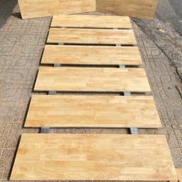 Ván Gỗ Ghép Cao Su 18mm phủ keo 2 mặt dùng làm kệ để bàn , kệ bếp , tủ sách , tủ đựng đồ , …. CẮT THEO YÊU CẦU 5