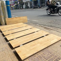 Ván Gỗ Ghép Cao Su 18mm phủ keo 2 mặt dùng làm kệ để bàn , kệ bếp , tủ sách , tủ đựng đồ , …. CẮT THEO YÊU CẦU 6