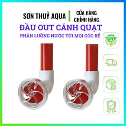 Đầu Out Cánh Quạt Tạo Dòng Bể Cá – Phân Luồng Nước 360° – Tăng Oxy, Giảm Cặn Bẩn – F16/20mm 1