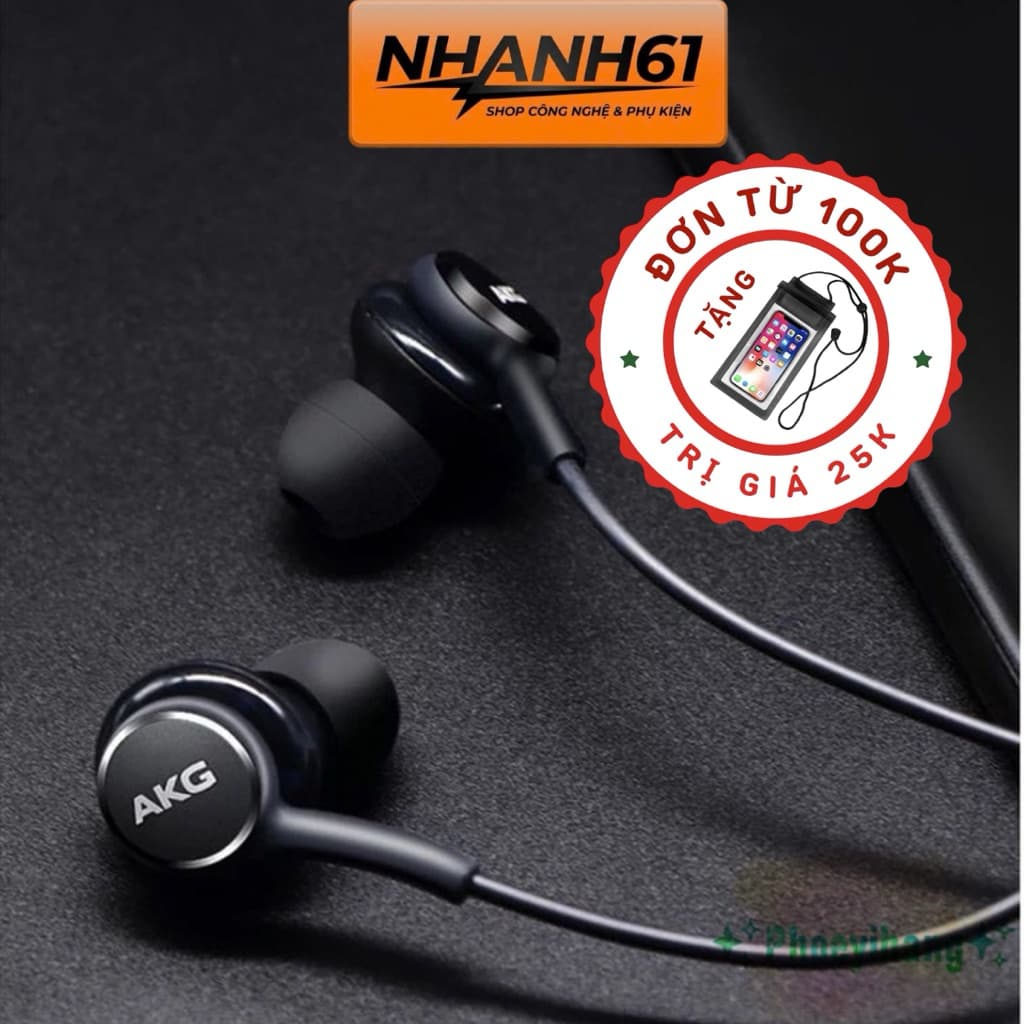 Tai Nghe Nhét Tai AKG Jack 3.5mm (KHÔNG LOGO), Tai Nghe Chơi Game, Bền Đẹp, Âm Hay