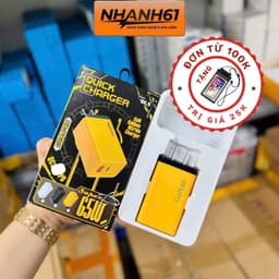 Củ Sạc PD23 - 65W, Sạc Siêu Nhanh, Đa Năng 2 Cổng USB/ Type C, Có Đèn Báo Khi Sạc 1