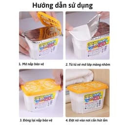 (Nhật Bản) Hộp Hút Ẩm Khử Mùi Kokubo Hút Ẩm Hiệu Quả Mùa Nồm Ẩm Chống Ẩm Quần Áo Tủ Giầy Gia Đình 9
