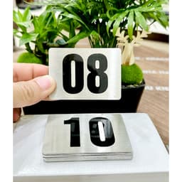 Bộ 10 Số thứ tự , số thứ tự bàn ăn, số thứ tự dán bàn, đánh số bàn  cho nhà hàng, quán cafe 2