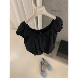 𝑨𝒏𝒏 𝑺𝒕𝒖𝒅𝒊𝒐  [𝐒𝐀𝐋𝐄]  𝐖𝐆𝐖𝐄/ Áo Babydoll Nữ Dáng Bí WG.WE 8943 Cổ Tròn Tay Ngắn Chất Thô Form Rộng 5